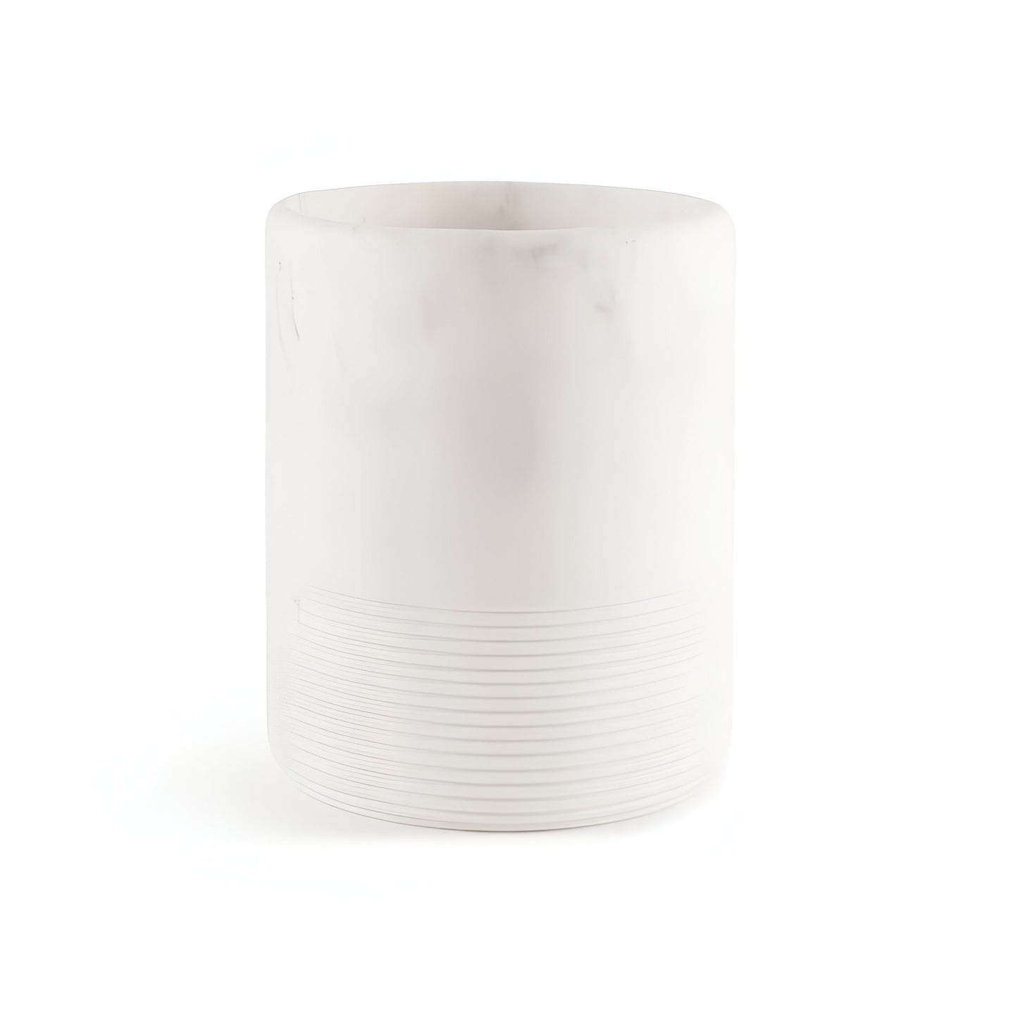Orion White Polyresin Waste Bin Square, Durable