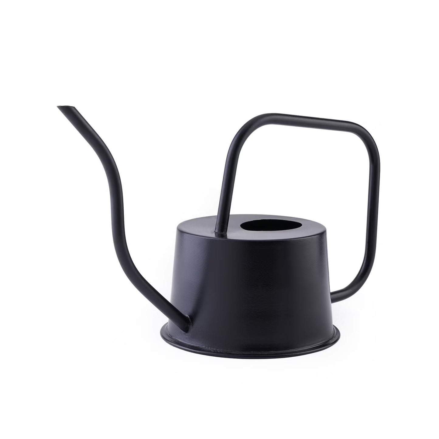 Black Metal Watering Can for Garden