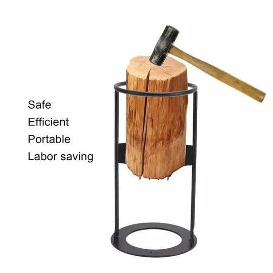 Manual Firewood Splitter with Fixed Wedge Design