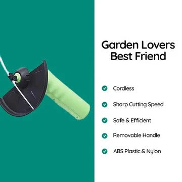 Cordless Mini Weed Trimmer – Portable Grass & Lawn Cutter