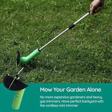 Cordless Mini Weed Trimmer – Portable Grass & Lawn Cutter