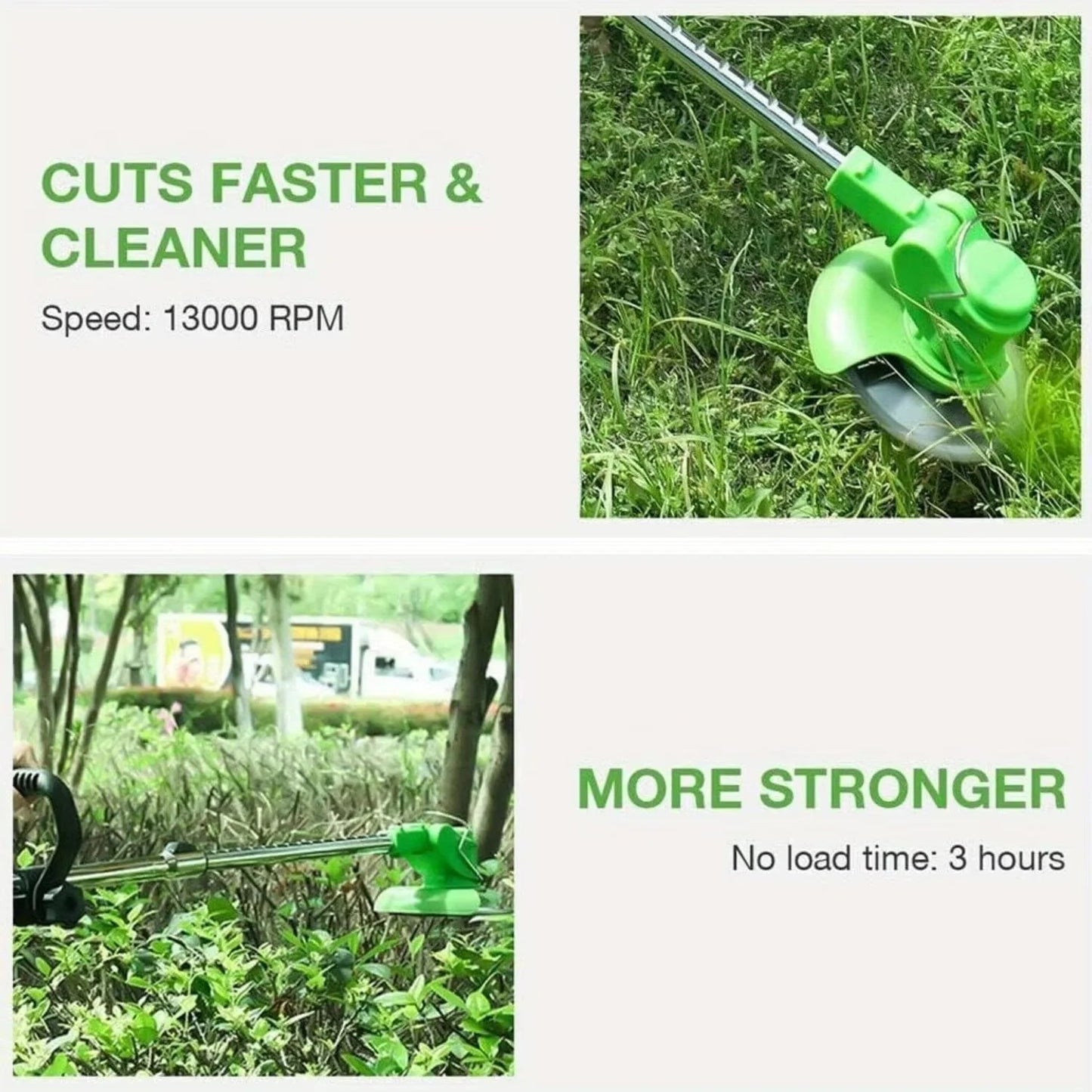 Cordless Grass Trimmer with Adjustable Handle