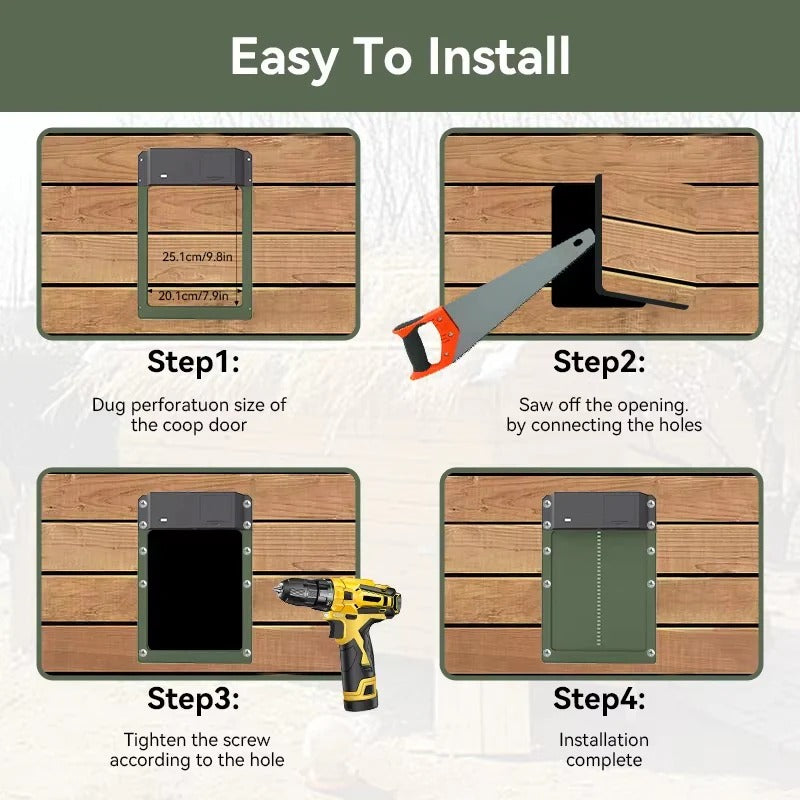 Automatic Chicken Coop Door Opener with Light Sensor