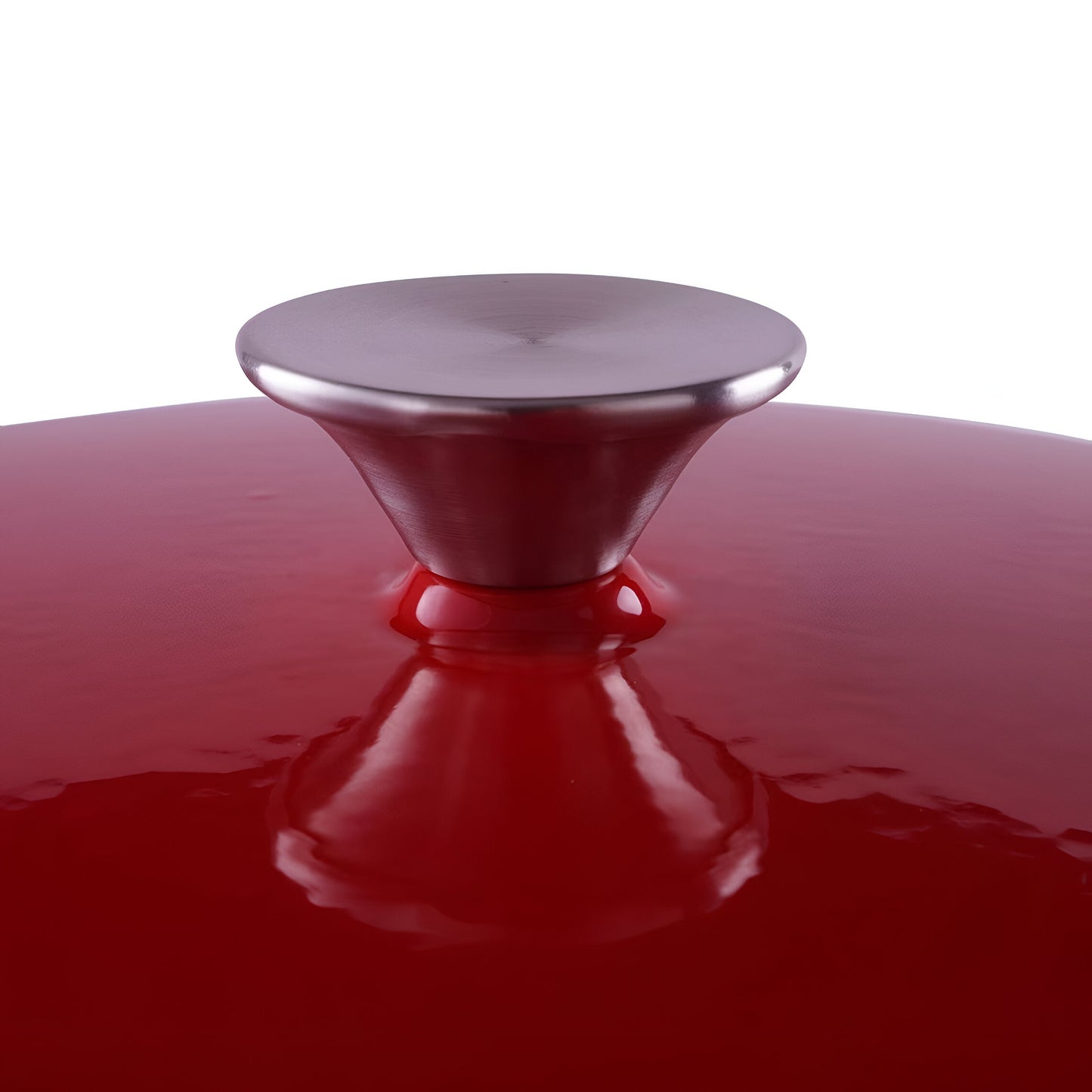 Vermillio Enameled Cast Iron Cooking Pot, Ombre Red