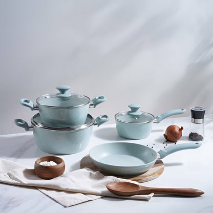 Verde 4-Piece Cookware Set Mint Green, Non-Stick