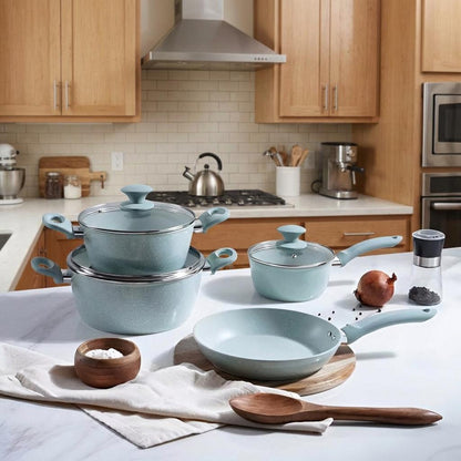 Verde 4-Piece Cookware Set Mint Green, Non-Stick