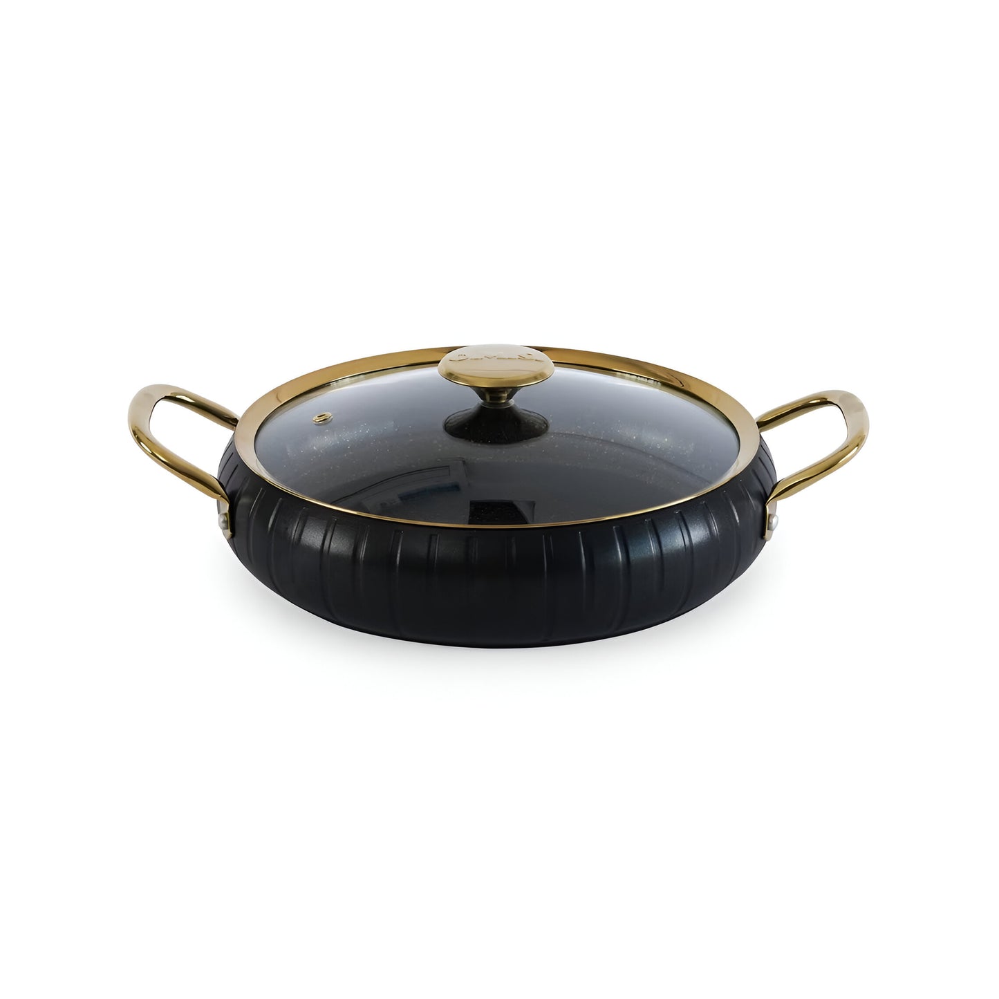 Obsidian 5-Piece Cookware Set Black Aluminum, Induction