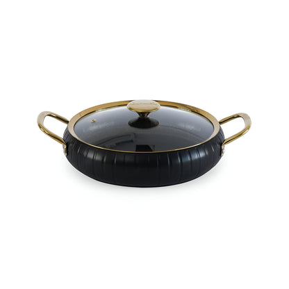 Obsidian 5-Piece Cookware Set Black Aluminum, Induction