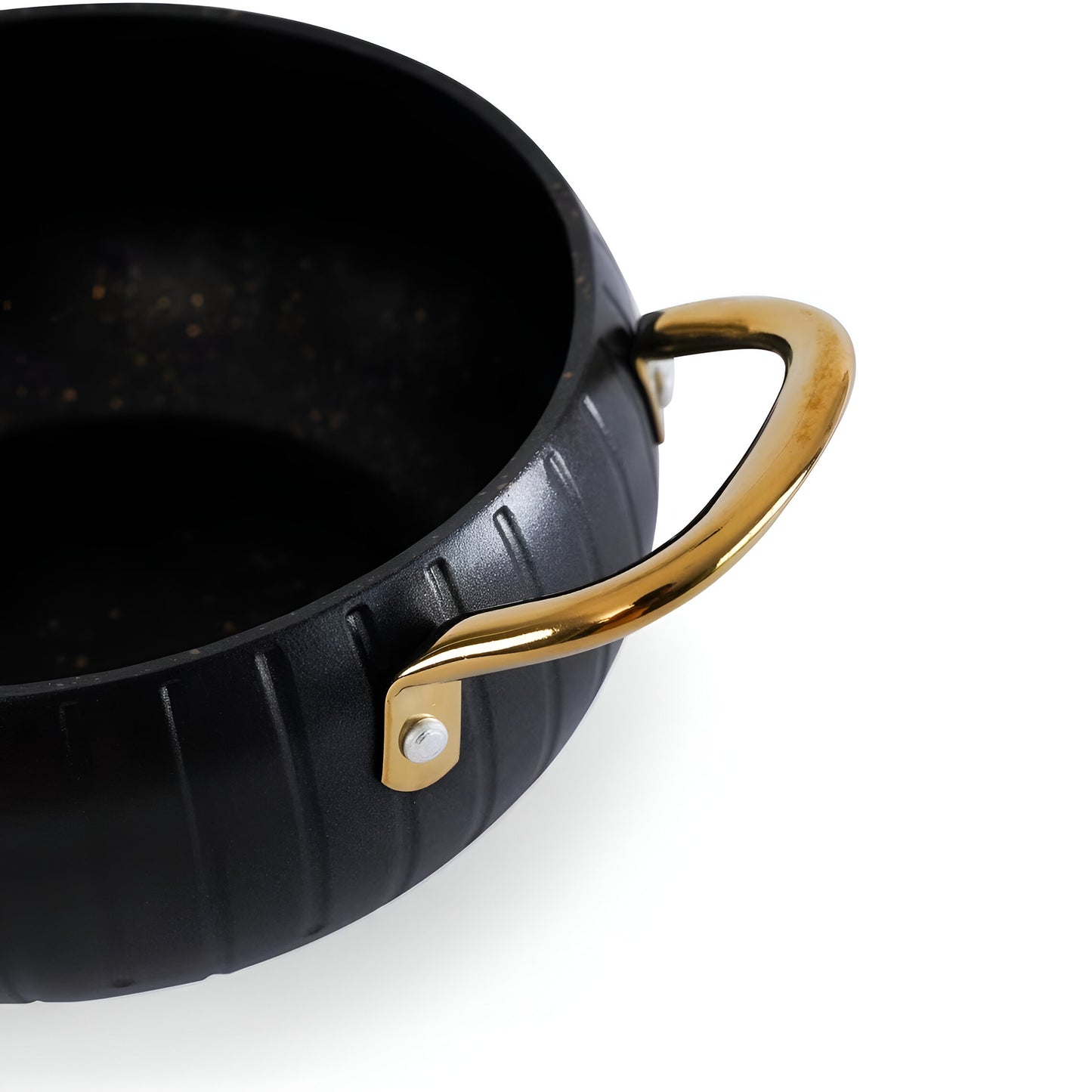 Obsidian 5-Piece Cookware Set Black Aluminum, Induction