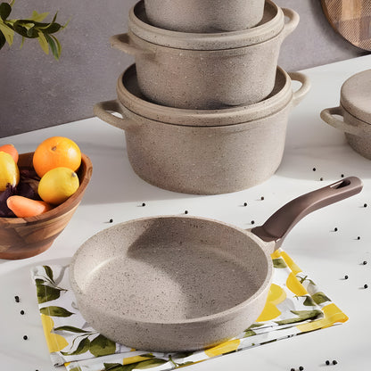 Culinara Induction Cookware Set 5-Piece, Beige Aluminum