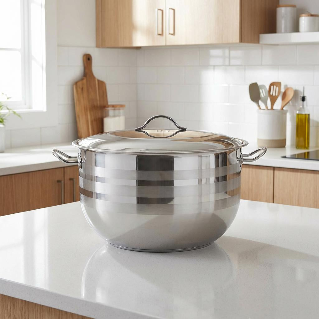 Argenta Stainless Steel Cooking Pot, Induction Safe