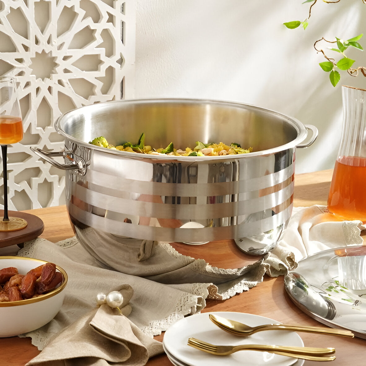 Argenta Stainless Steel Cooking Pot, Induction Safe