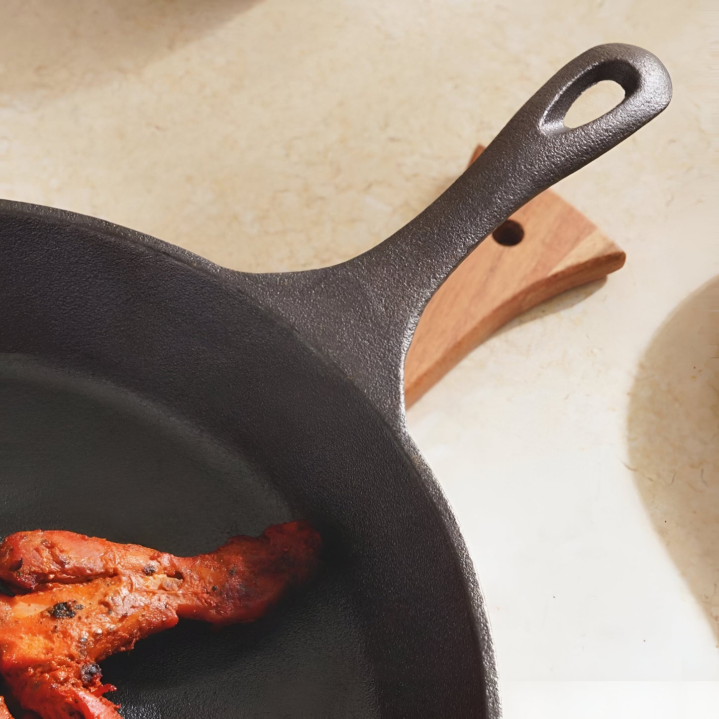 Titan Pre-Seasoned Cast Iron Fry Pan, Induction Safe