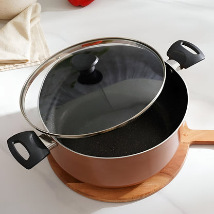 Ambera Non-Stick Cookware Set 8-Piece, Copper Induction