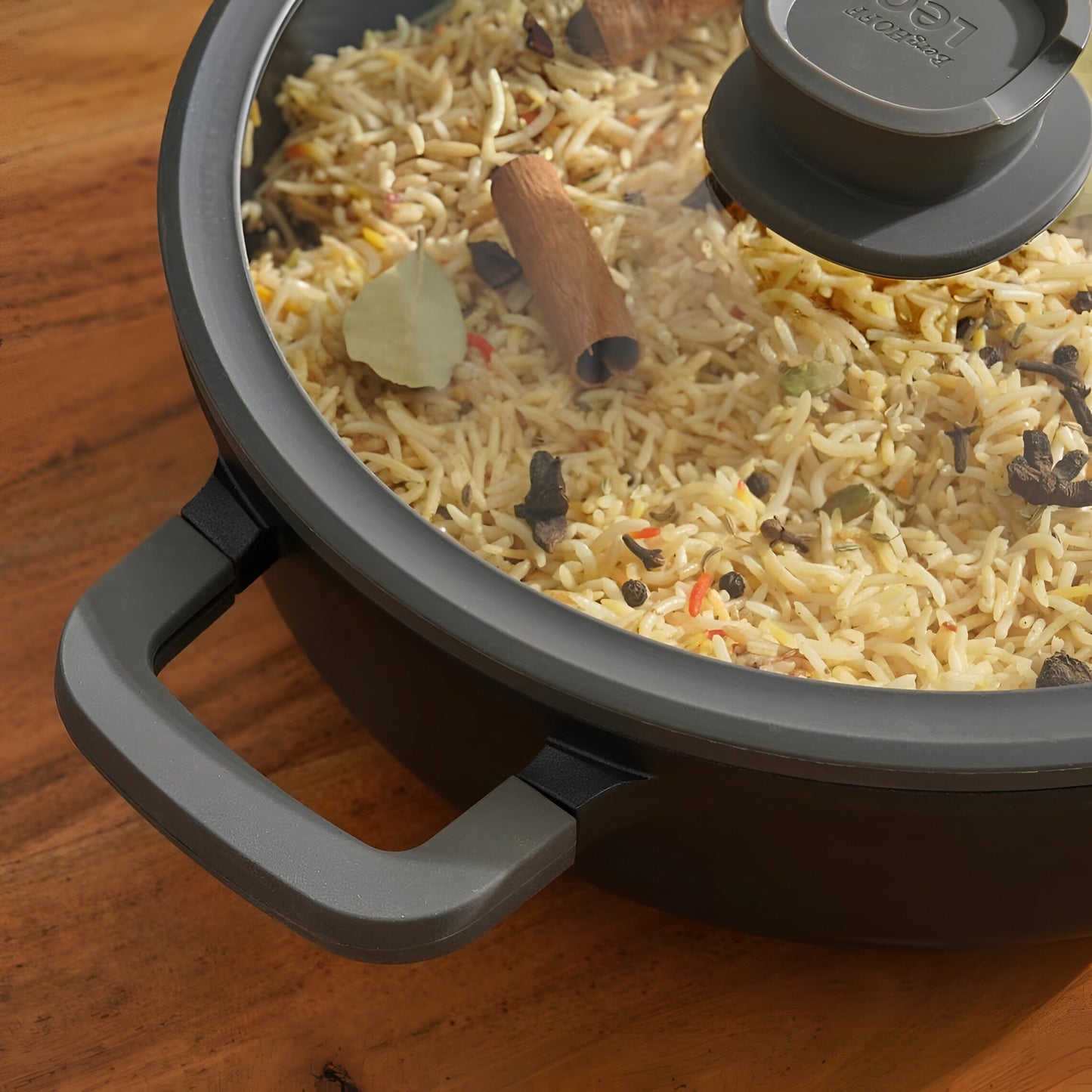Onyx Ceramic Cooking Pot Non-Stick, Straining Lid