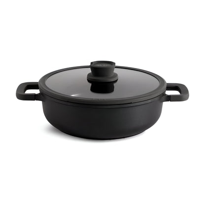 Onyx Ceramic Cooking Pot Non-Stick, Straining Lid