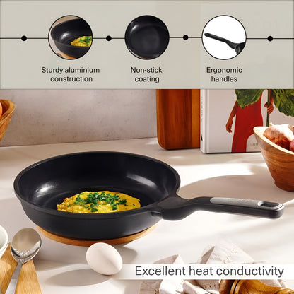 Carbona 9.45 inches Ceramic Frying Pan, Stay-Cool Handle