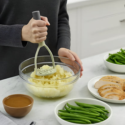 Strata Nylon Potato Masher Gray, Soft Grip Handle