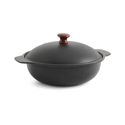Vulcan Pre-Seasoned Cast Iron Kadai 9.45 inches, Induction