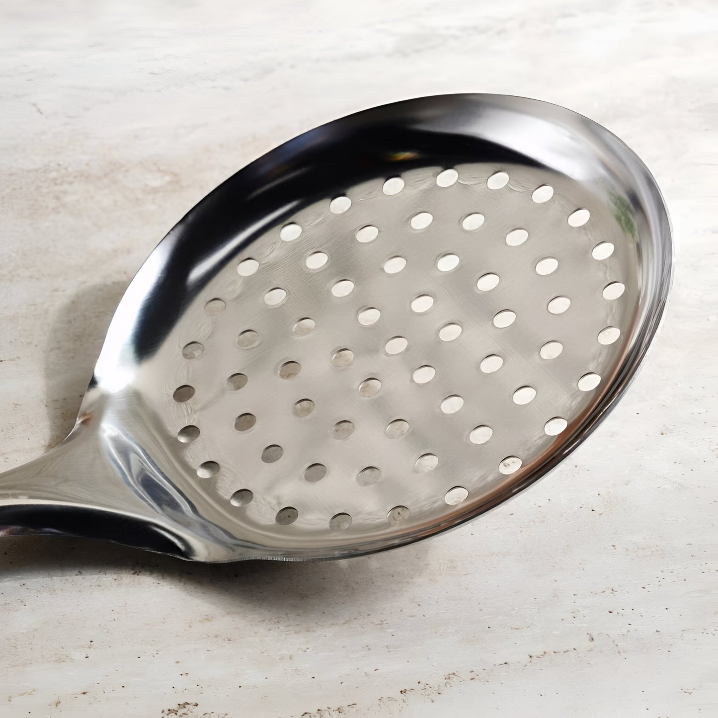 Vento Stainless Steel Skimmer Gray, Soft Grip Handle