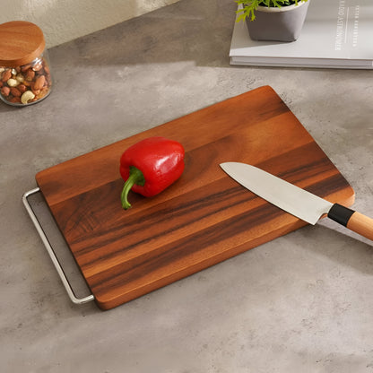 Vara Natural Acacia Cutting Board 16", Reversible