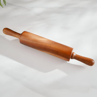 Silas Natural Acacia Rolling Pin 19.69", Ergonomic Grip