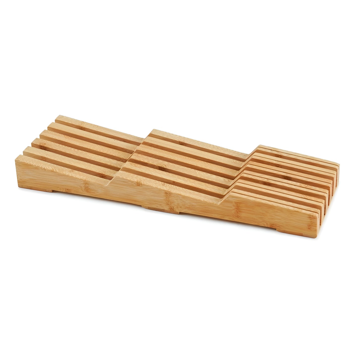 Kanso Bamboo Knife Block Organizer, 11-Slot Storage