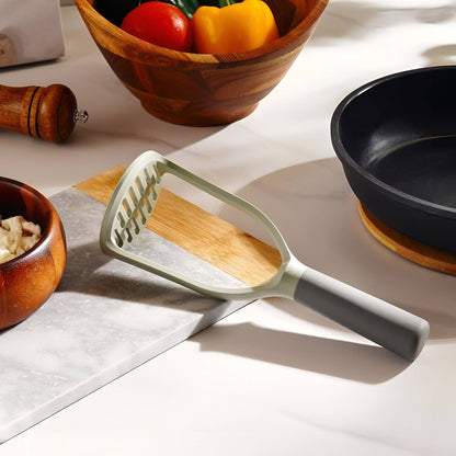 Strata Nylon Potato Masher Gray, Soft Grip Handle