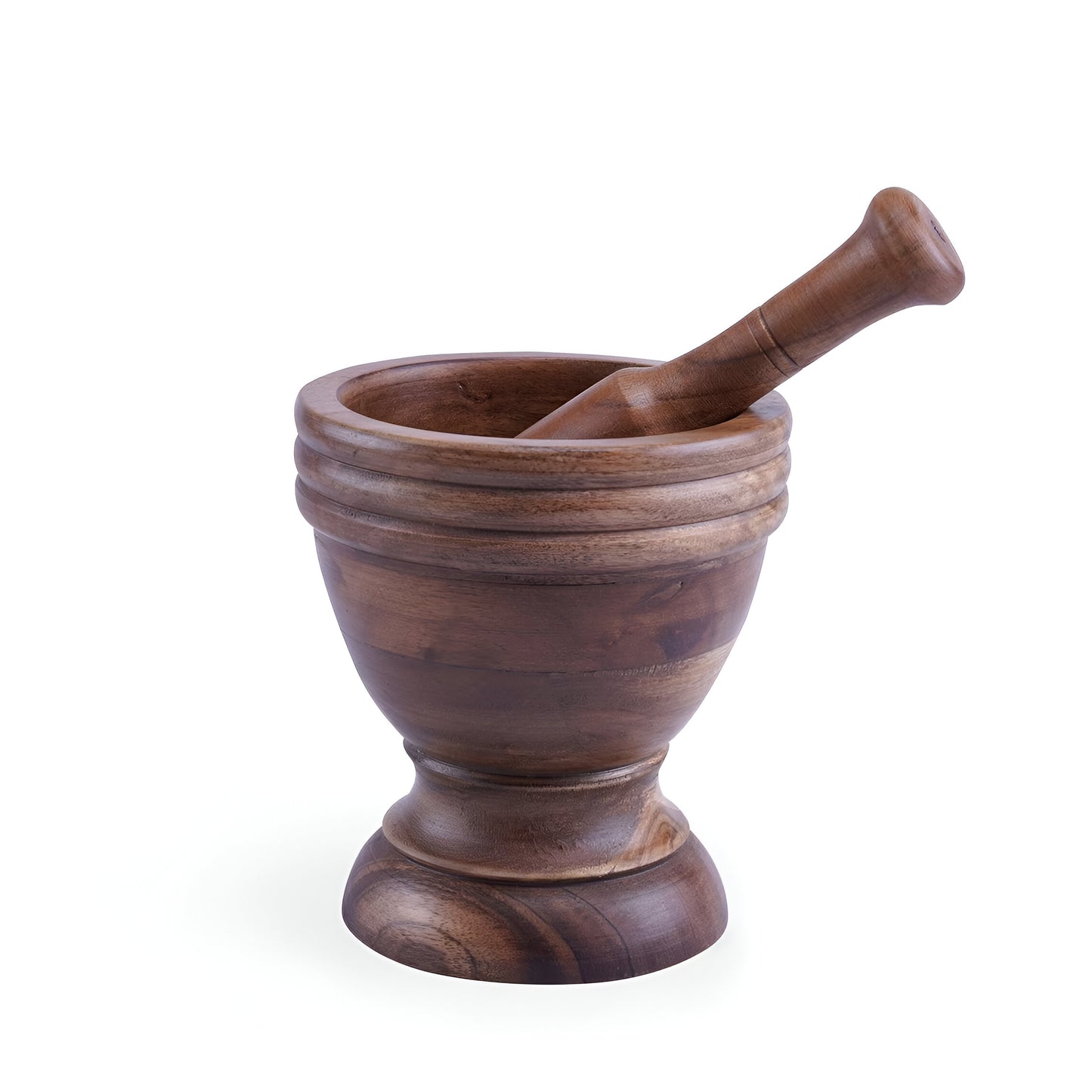 Terra Natural Acacia Mortar Pestle Wood, Hand Carved