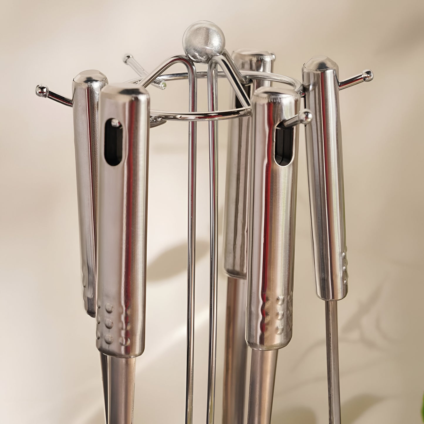 Argent Stainless Steel Utensils Set 7-Piece, Chrome Finish