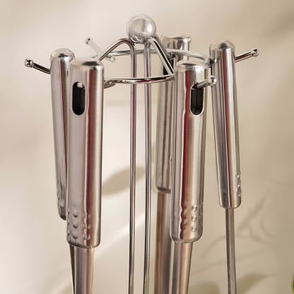 Argent Stainless Steel Utensils Set 7-Piece, Chrome Finish