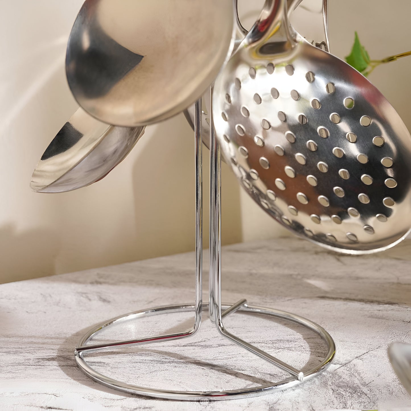 Argent Stainless Steel Utensils Set 7-Piece, Chrome Finish