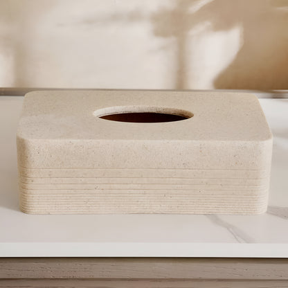 Terra Beige Rectangular Tissue Box Cover, Heavy Duty