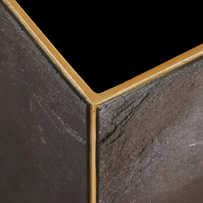 Eclipse Black Resin Waste Bin Square, Durable