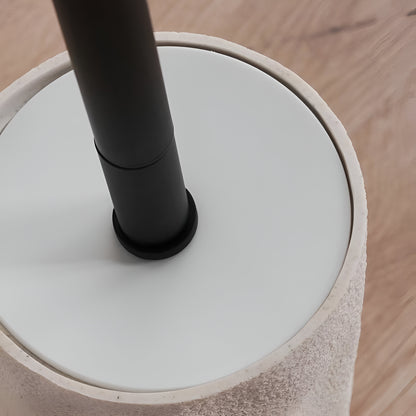Ridge Cream Toilet Brush with Holder Textured, Durable