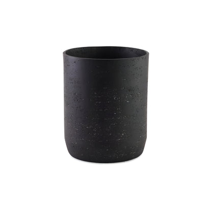 Noir Black Polyresin Waste Bin Round, Heavy Duty