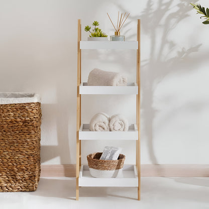 Arlo Bamboo Storage Shelf Natural, Space Saving