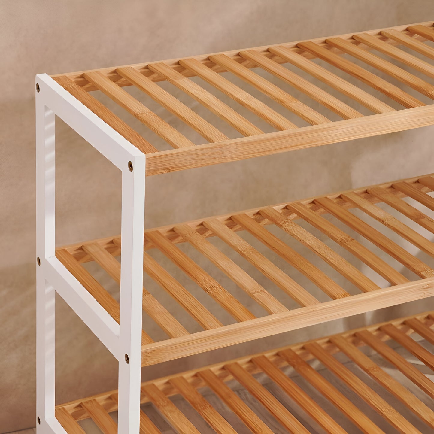 Zenna 3-Tier Bamboo Rack Natural, Space Saving