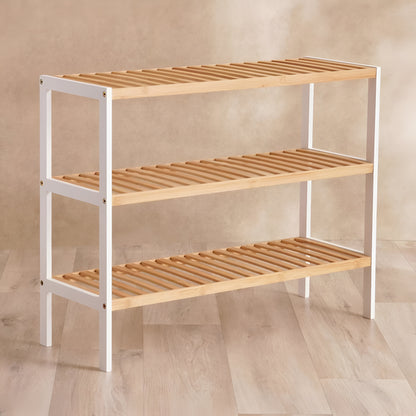Zenna 3-Tier Bamboo Rack Natural, Space Saving