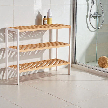 Zenna 3-Tier Bamboo Rack Natural, Space Saving