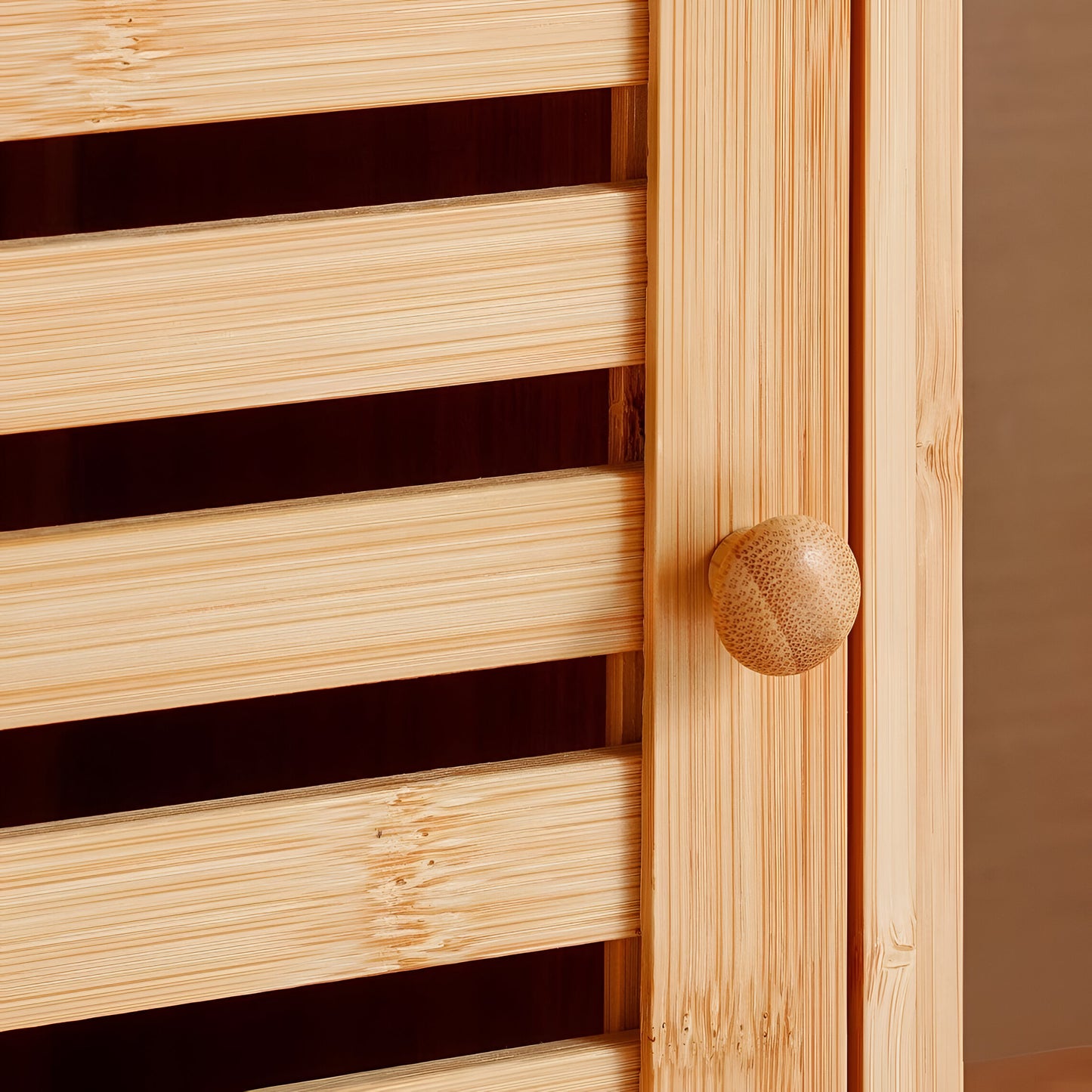 Sylvan Bamboo Storage Cabinet Natural 3-Tier, Space Saving