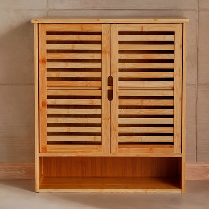 Kaelo Bamboo Bathroom Wall Cabinet Natural, Space Saving