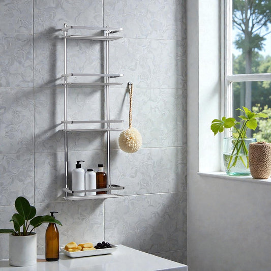 Helix Chrome Shower Caddy 4-Tier, Rust Resistant