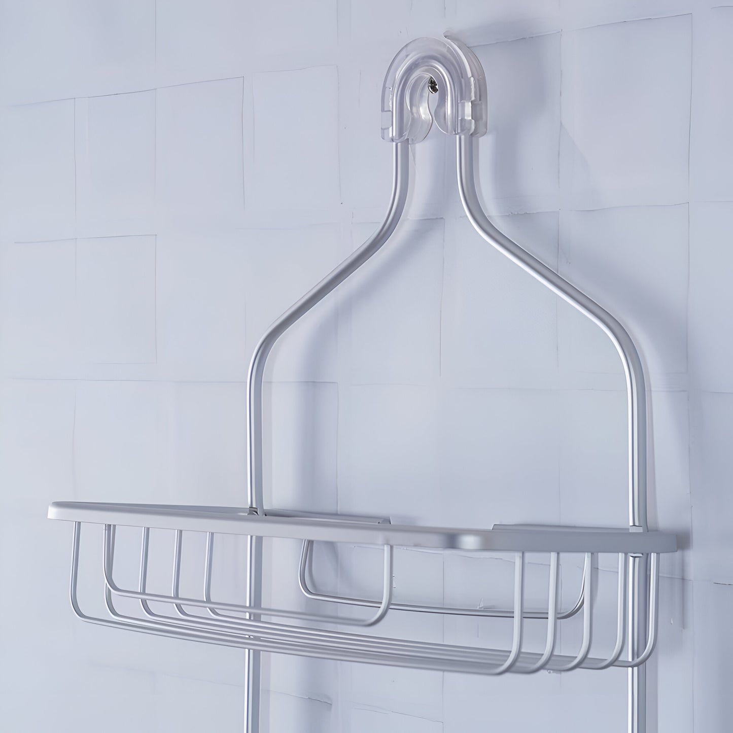 Nimbus Silver Aluminum Shower Caddy 2-Tier, Rust Resistant