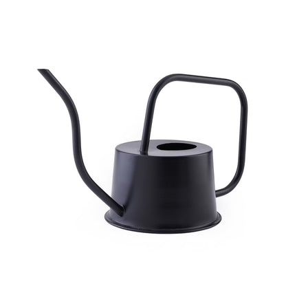 Black Metal Watering Can for Garden